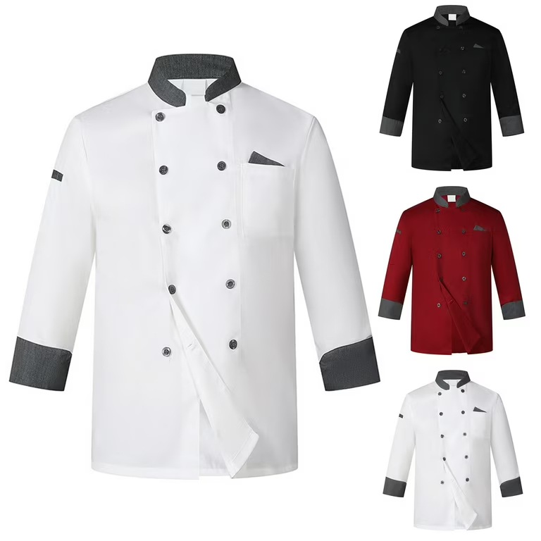 Professional chef jackets and work wear in various colors